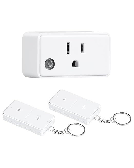 Remote Control Outlet with 2 Remotes, 200 FT Long Range Wireless Light Switch, 15A/1875W High-Pow... | Amazon (US)