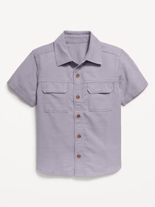 Short-Sleeve Utility Pocket Shirt for Toddler Boys | Old Navy (US)