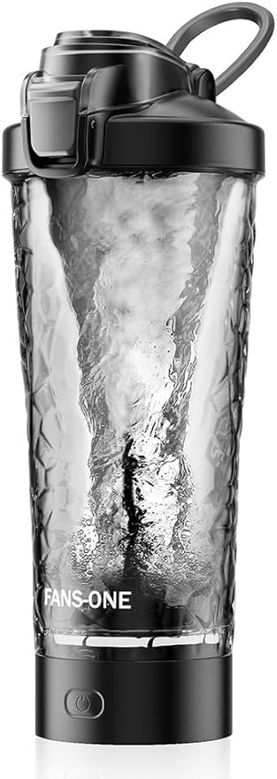 FANS-ONE Premium Electric Protein Shaker Bottle, 24 oz Lockable Blender Bottles, Made with Tritan... | Amazon (US)