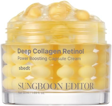 SUNGBOON EDITOR Deep Collagen Retinol Capsule Cream | Anti-Aging Cream for Wrinkles,Firming & Dry... | Amazon (US)