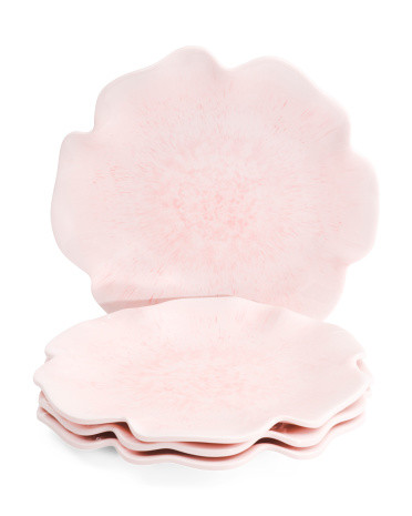 Set Of 4 Artisan Ruffle Melamine Salad Plates | TJ Maxx