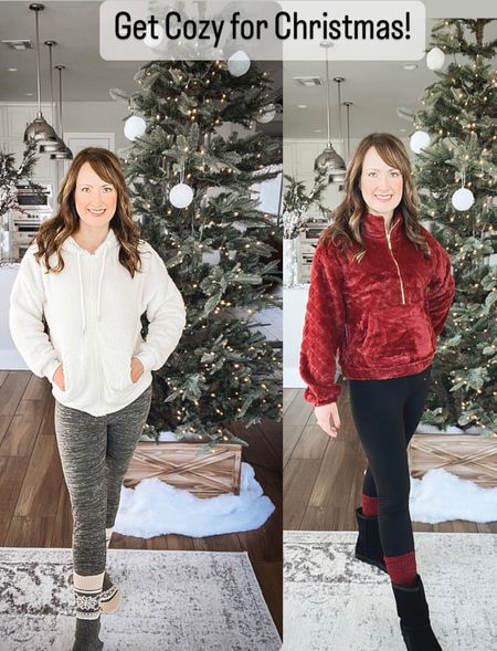 Stay cute, cozy, and warm this winter with these @WalmartFashion looks! #walmartpartner 

Affordable and comfortable! Sherpa fleece hoodies, leggings, white fuzzy jacket, slipper socks, boot socks, black winter boots. 


#LTKGiftGuide #LTKHoliday #LTKstyletip
