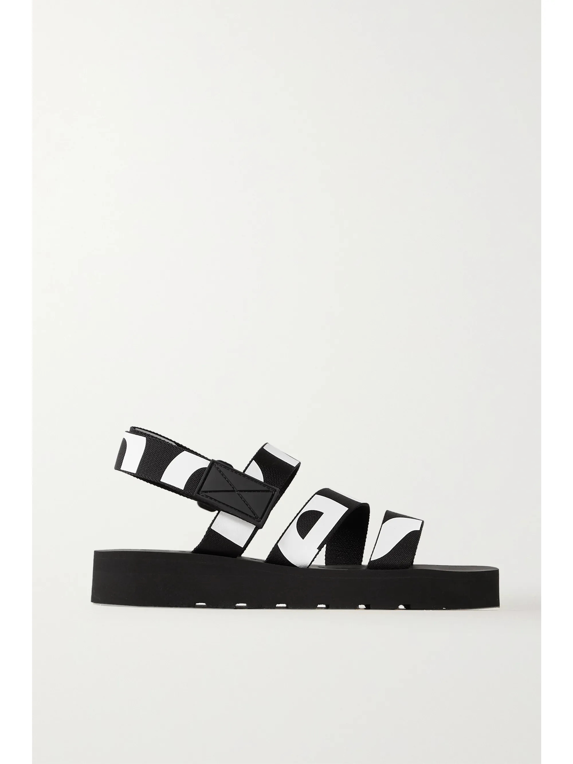 Logo-print canvas slingback sandals | NET-A-PORTER (US)