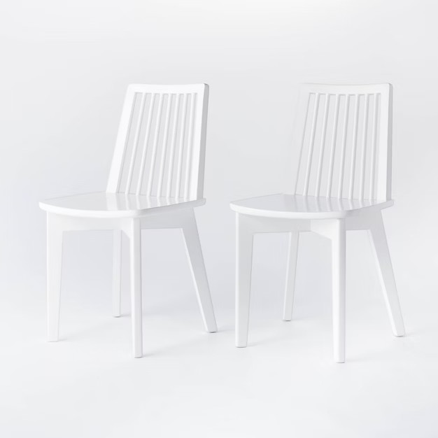 2pk Linden Modified Windsor Wood Dining Chair - Threshold™ designed with Studio McGee | Target