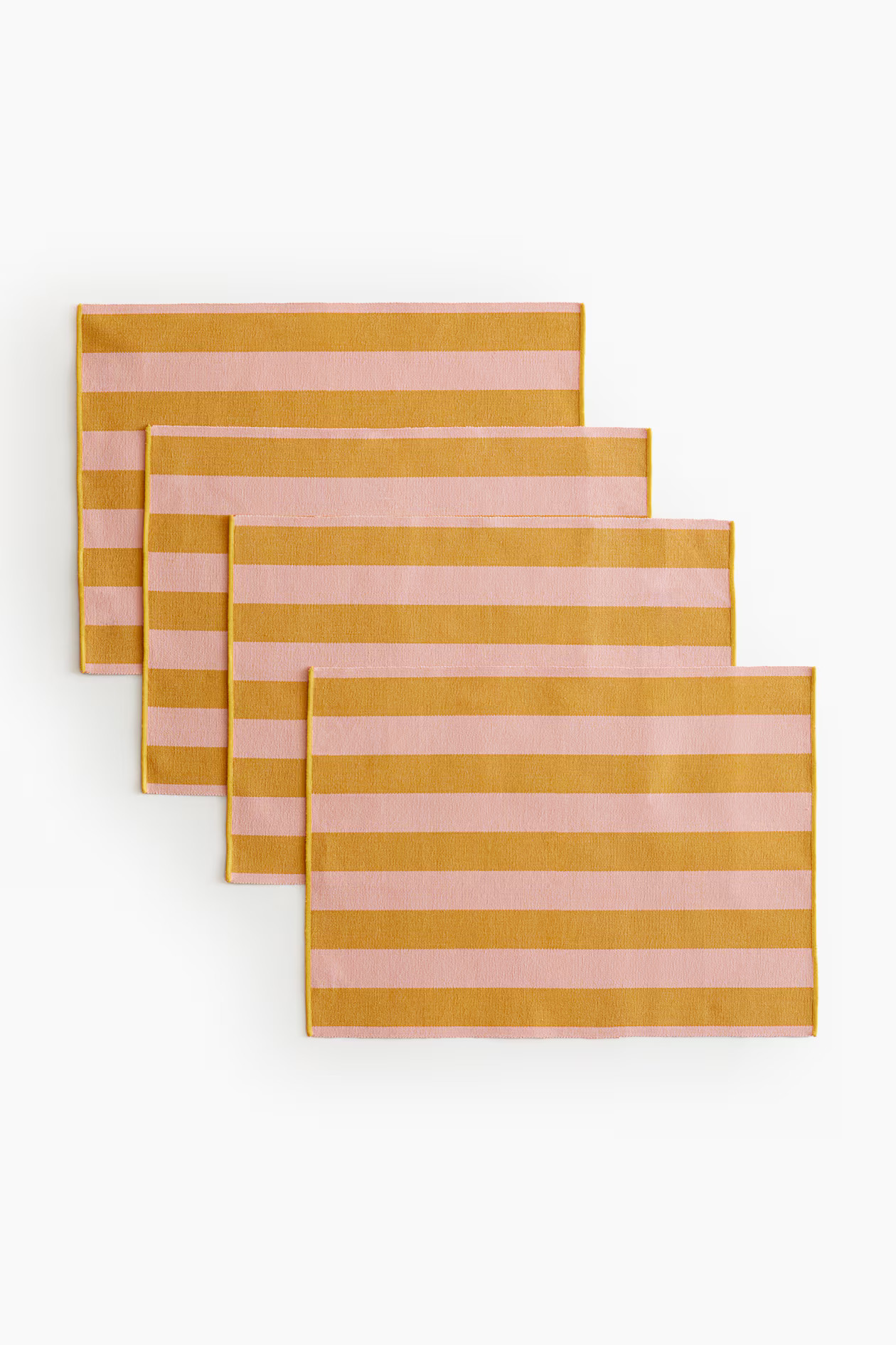 4-pack Striped Placemats | H&M (US + CA)