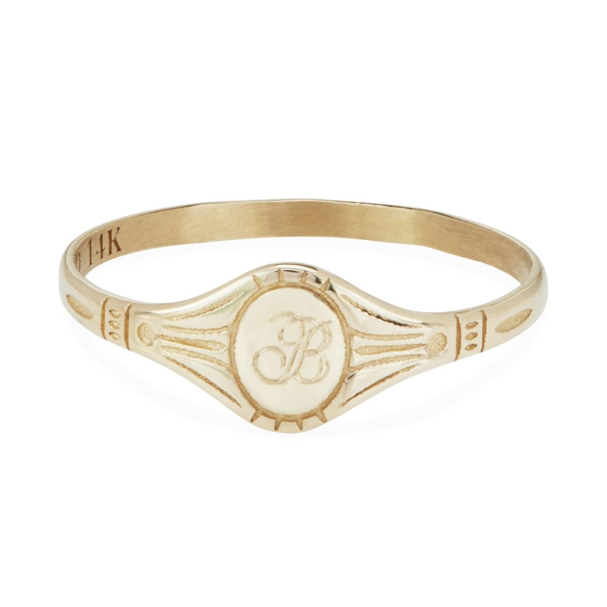 Baby Cygnet Ring, Yellow Gold | Catbird