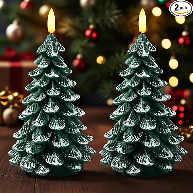 Christmas Decorations Indoor, Christmas Decor - Christmas Tree Candles Battery Operated, Flameles... | Amazon (US)