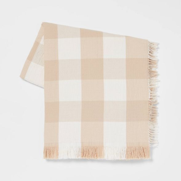 Gauze Gingham Throw Blanket - Threshold™ | Target