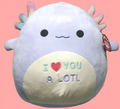 Squishmallows Official ~ Monica the Axolotl ~ 16 Inch "I Love U A Lotl" Valentine Plush Toy - Wal... | Walmart (US)