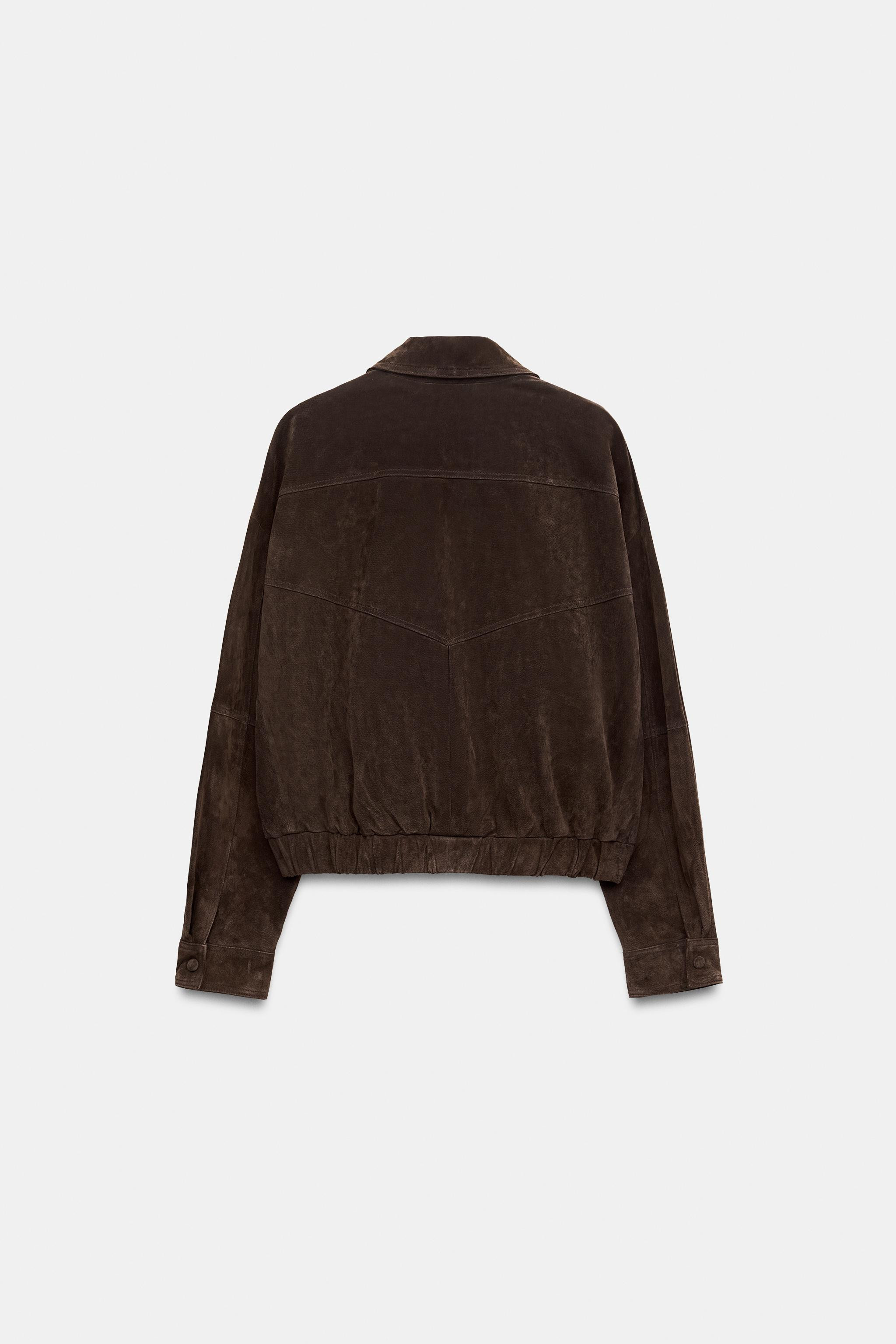 100% LEATHER BOMBER JACKET | Zara UK