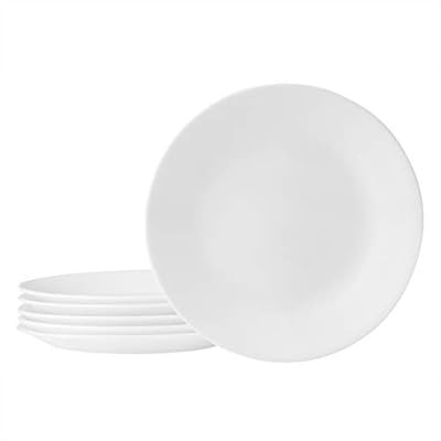 Corelle Winter Frost White 6-3/4-Inch Plate Set (6-Piece) | Amazon (US)