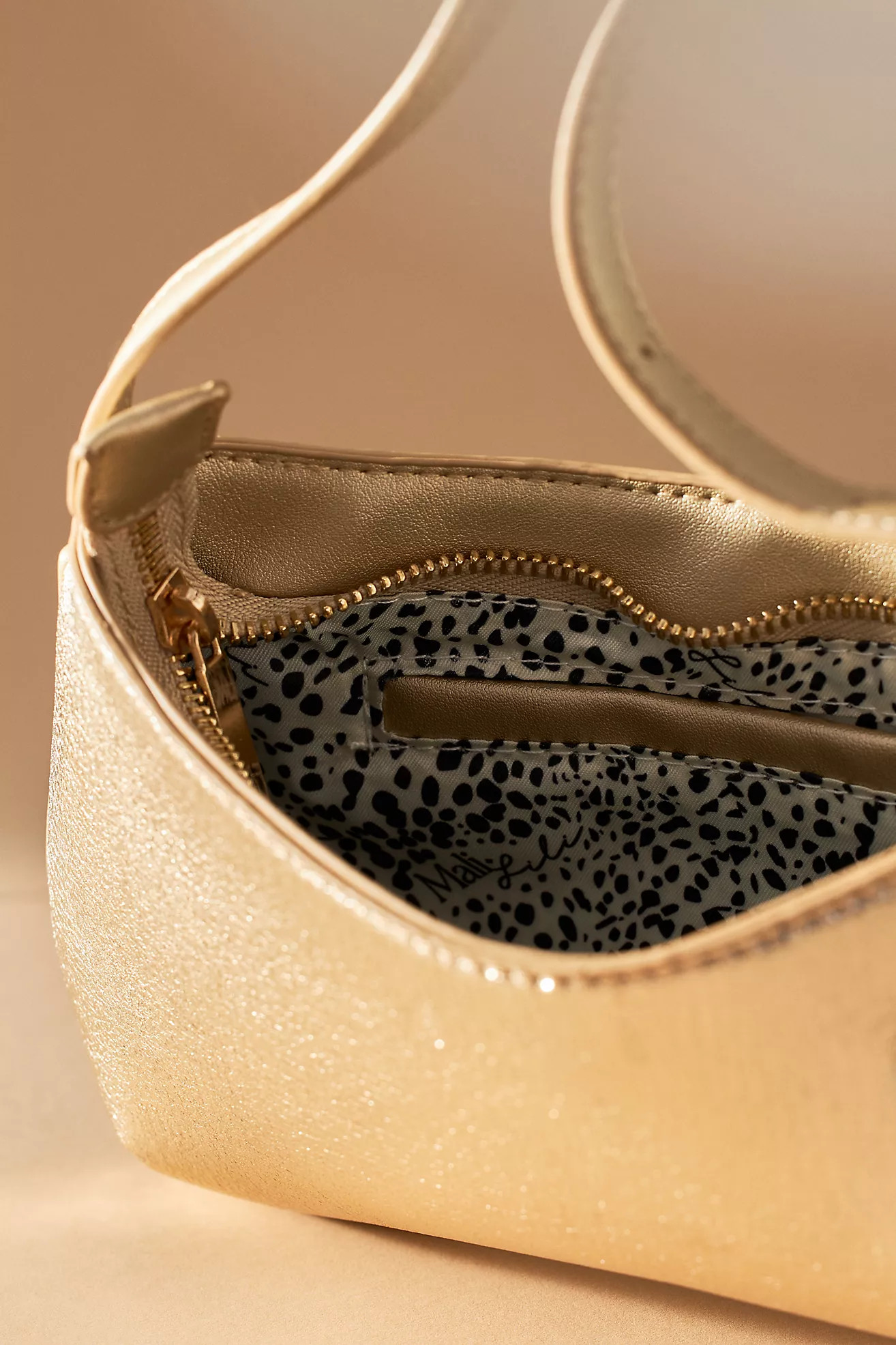 Mali + Lili Imani Metallic Shoulder Bag | Anthropologie (US)