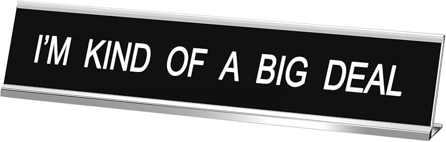 Menkxi Funny Desk Signs for Office, Novelty Nameplate Office Decor Black Desk Plaque for Women Me... | Amazon (US)