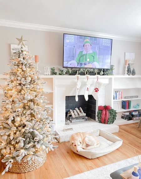 Home for the Holidays! 🤍 We love a cozy, neutral Christmas around here. And Elf on the tv is a plus! 🎄

#LTKSeasonal #LTKHoliday #LTKFind
