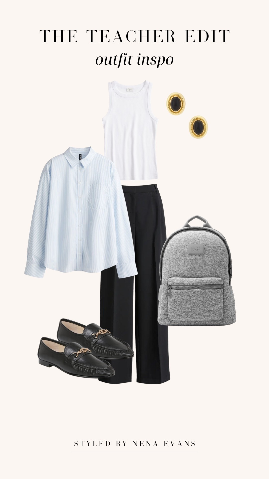 Back to school outfit idea 🍎


Work outfit 
Office outfit 
Teacher outfit 
Fall outfit 
Fall fashion 
Trousers
Stripe button-up 

#LTKFindsUnder50 #LTKStyleTip #LTKWorkwear