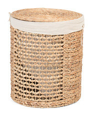 Butterfly Woven Hamper With Inner Liner | TJ Maxx