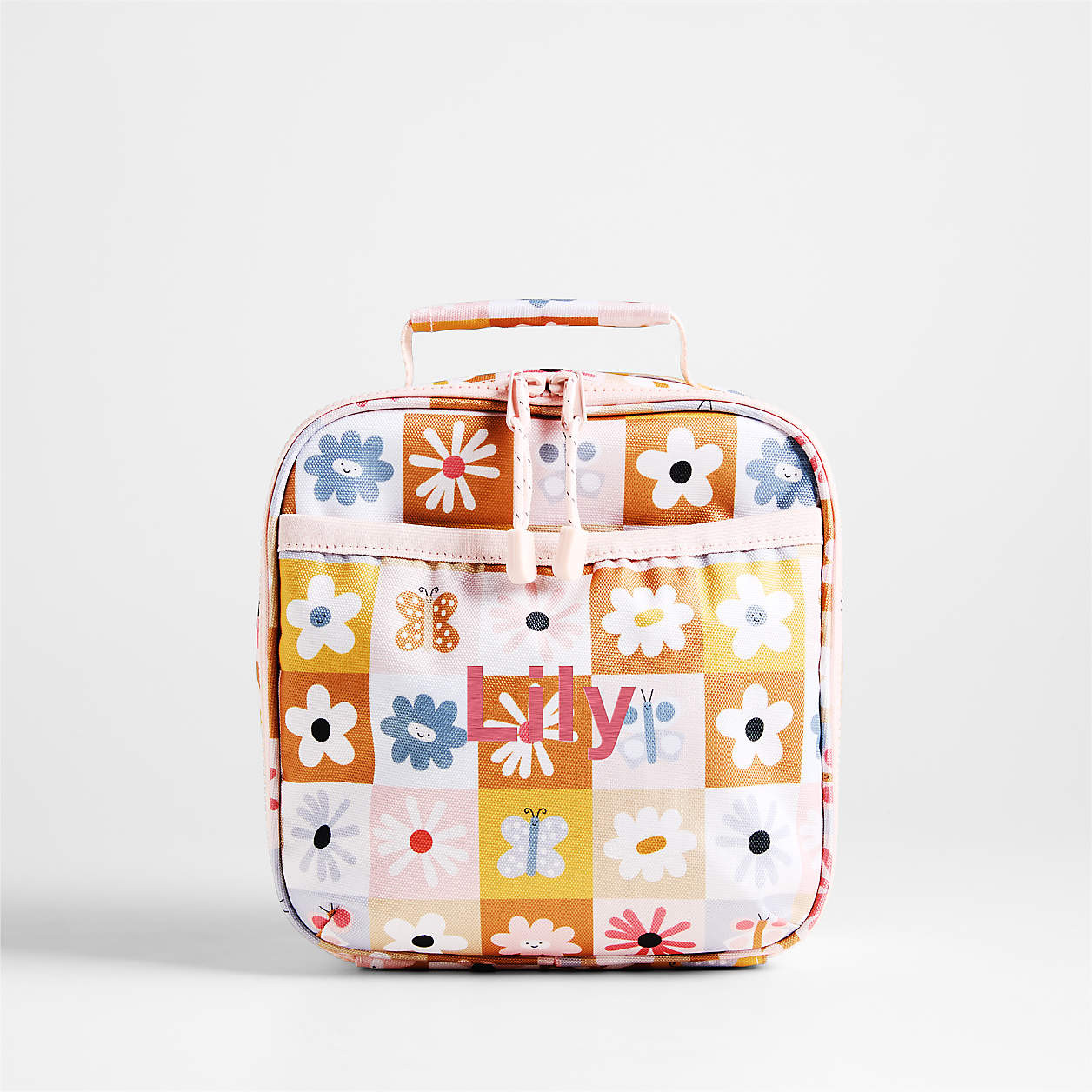 Flower Patch Standard Soft Insulated Kids Lunch Box + Reviews | Crate & Kids | Crate & Barrel