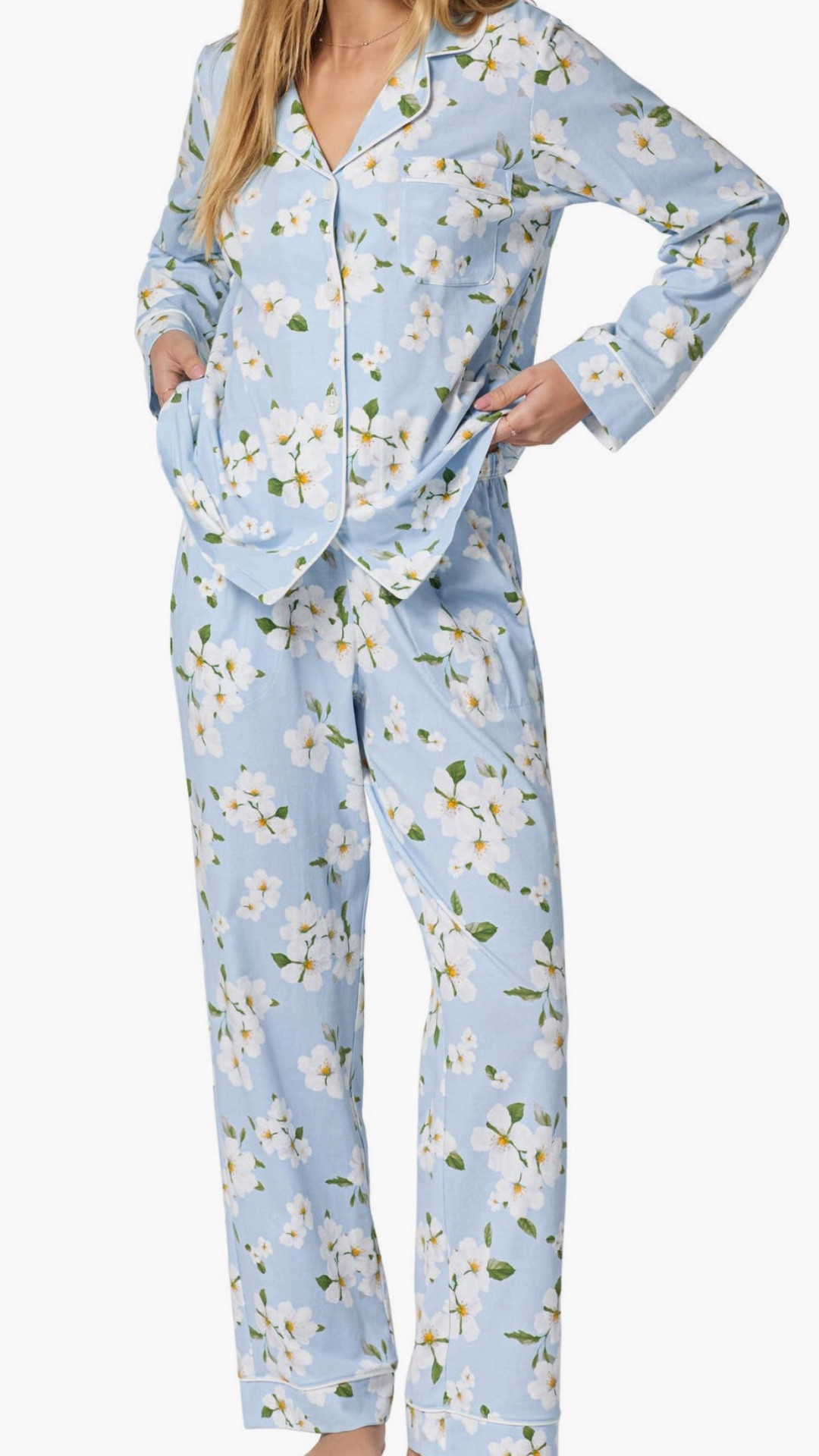 Y’all kept asking, so here they are 🤍
My very Southern magnolia pajamas that I’m officially obsessed with. Soft, comfy, and just cute enough to make lounging feel a little put together. I grabbed them from Nordstrom and they’re even better in person.

Dropping the link here for anyone who wants a pair because honestly, you need these in your life 🌸