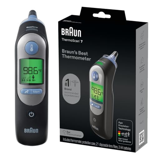 Braun ThermoScan 7 Digital Ear Thermometer for Adults, Babies & Infants, Age-Adjusted Fever Guidance, No. 1 Brand Recommended by Pediatricians | Amazon (US)