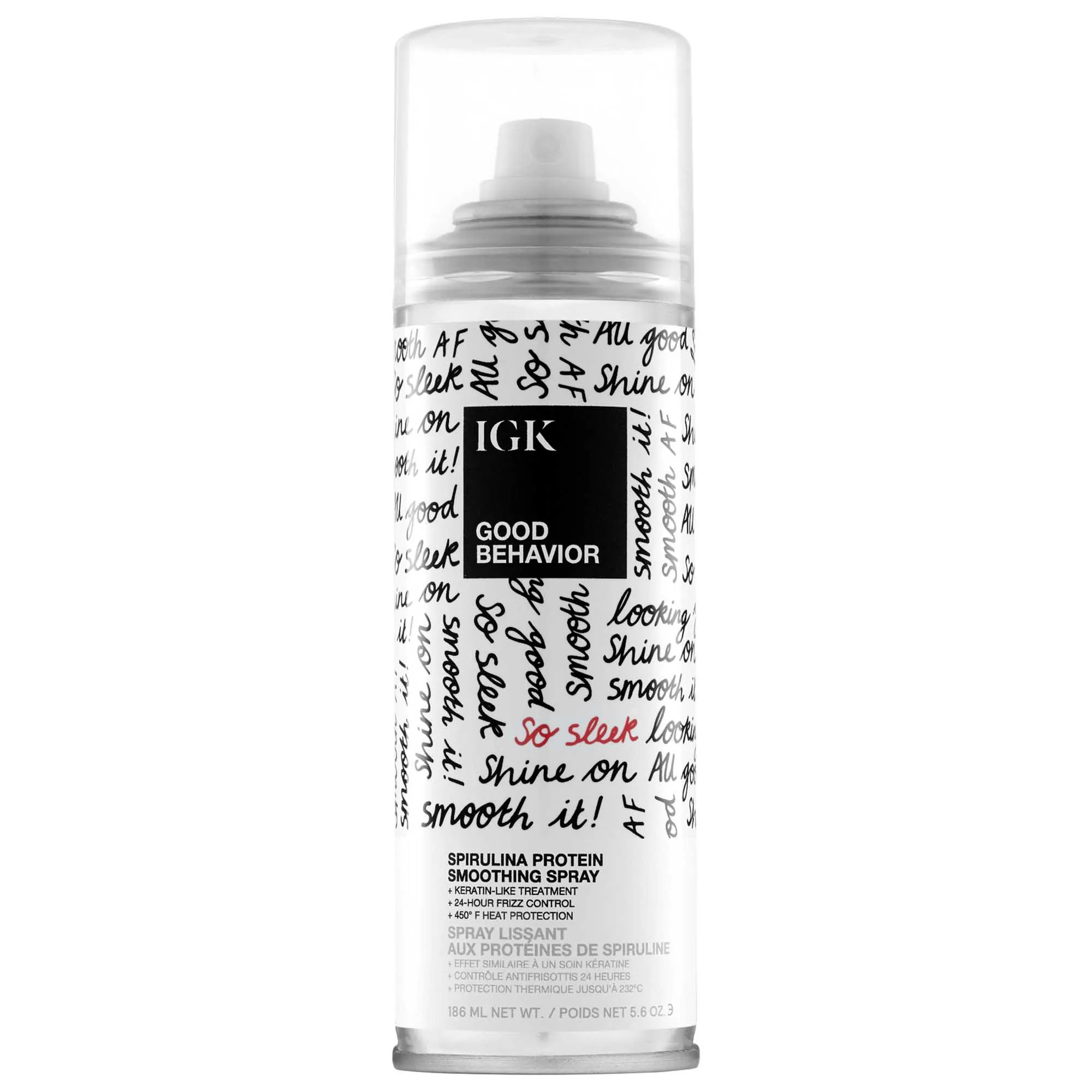 IGK Good Behavior Spirulina Protein Anti-Frizz Smoothing Spray 5.6 oz/ 186 mL | Sephora (US)