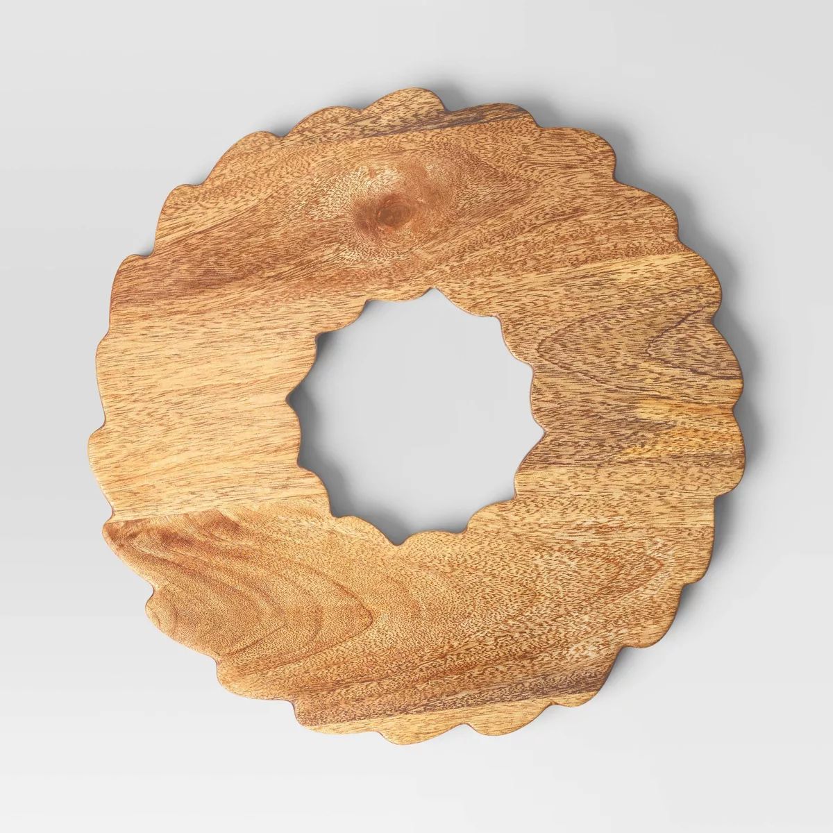 Wood Wreath Serving Tray Brown - Threshold™ | Target
