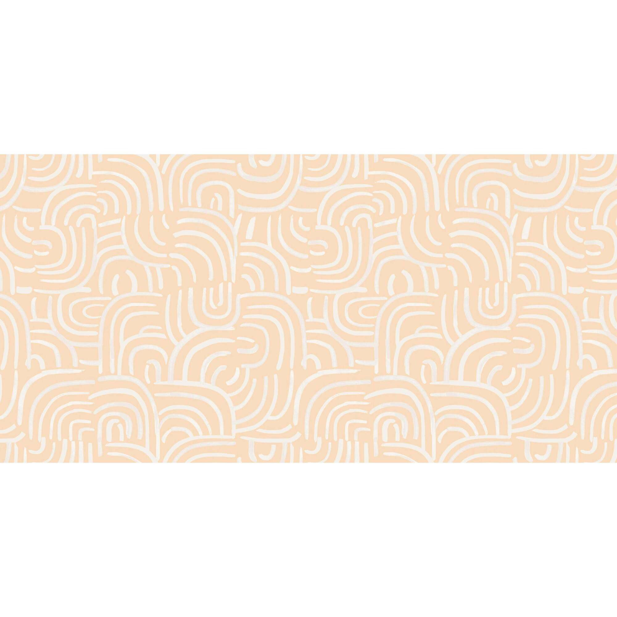 New Beat Wallpaper, Light Peach | Maisonette