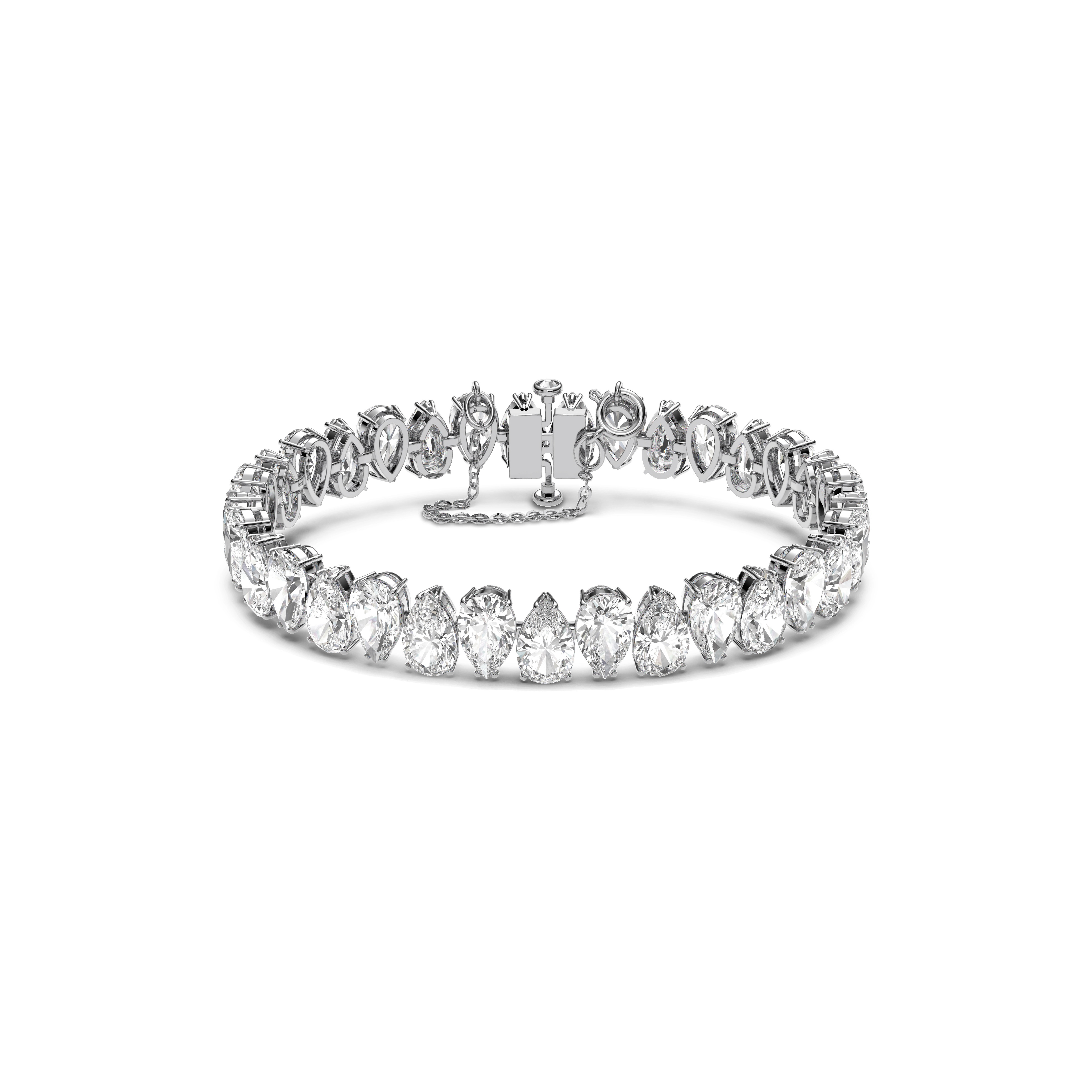 Millenia bracelet pear cut white rhodium plated | Harvey Nichols (Global)
