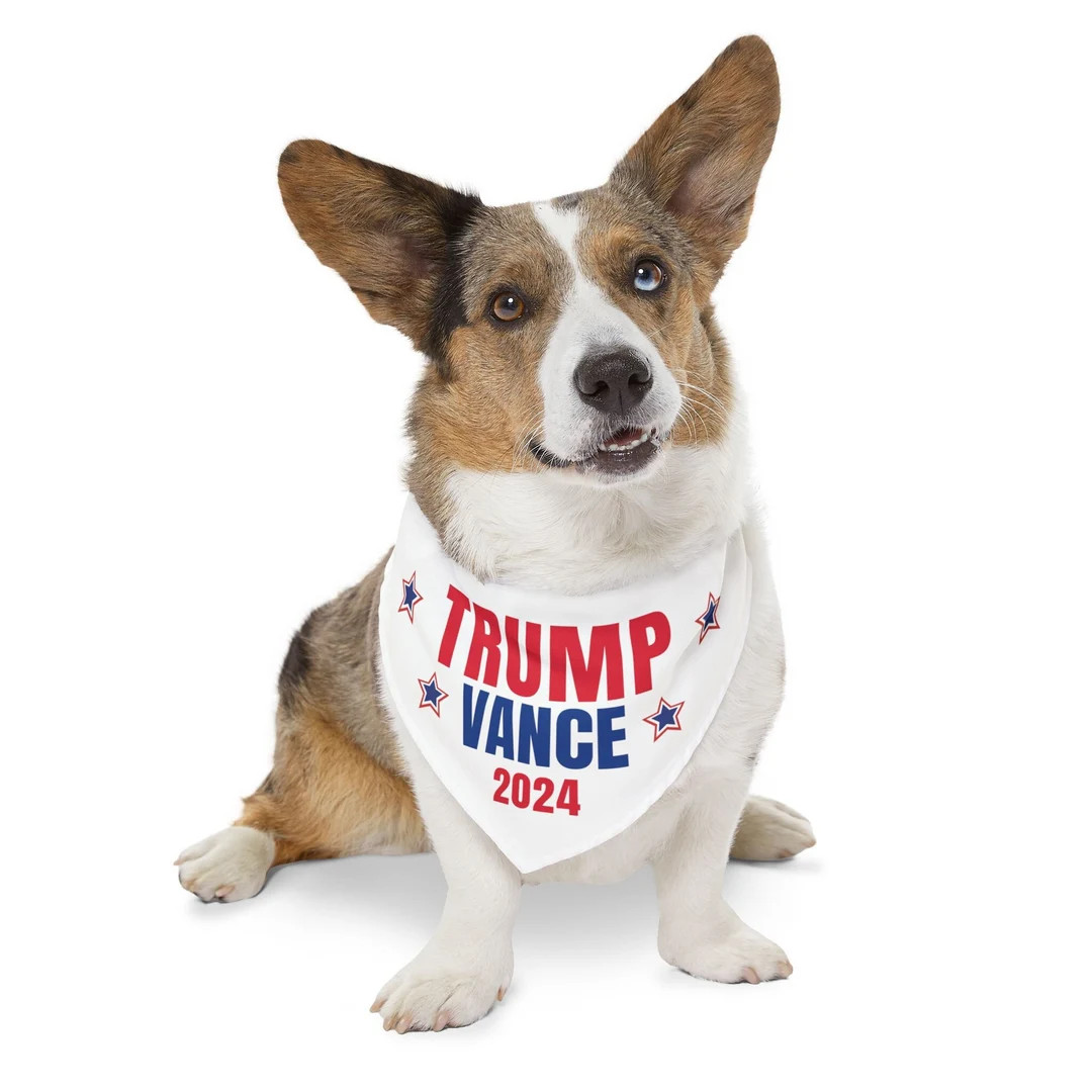 Trump Vance 2024 Dog Bandana Vote Trump Vance 2024 Republican Bandana Dog Bandana Dogs for Trump ... | Etsy (US)