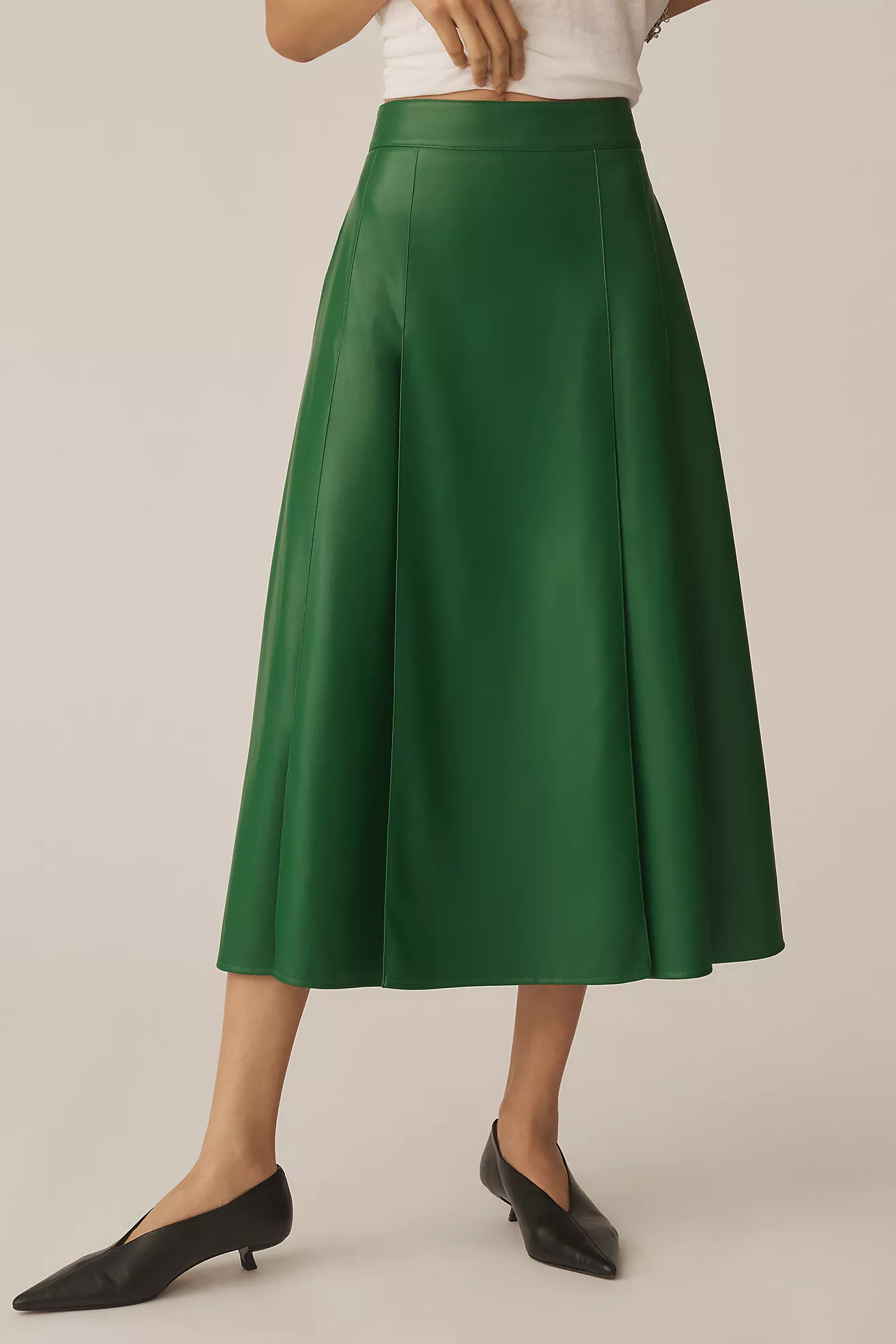 Essentiel Antwerp Geeuw Faux-Leather Skirt | Anthropologie (US)