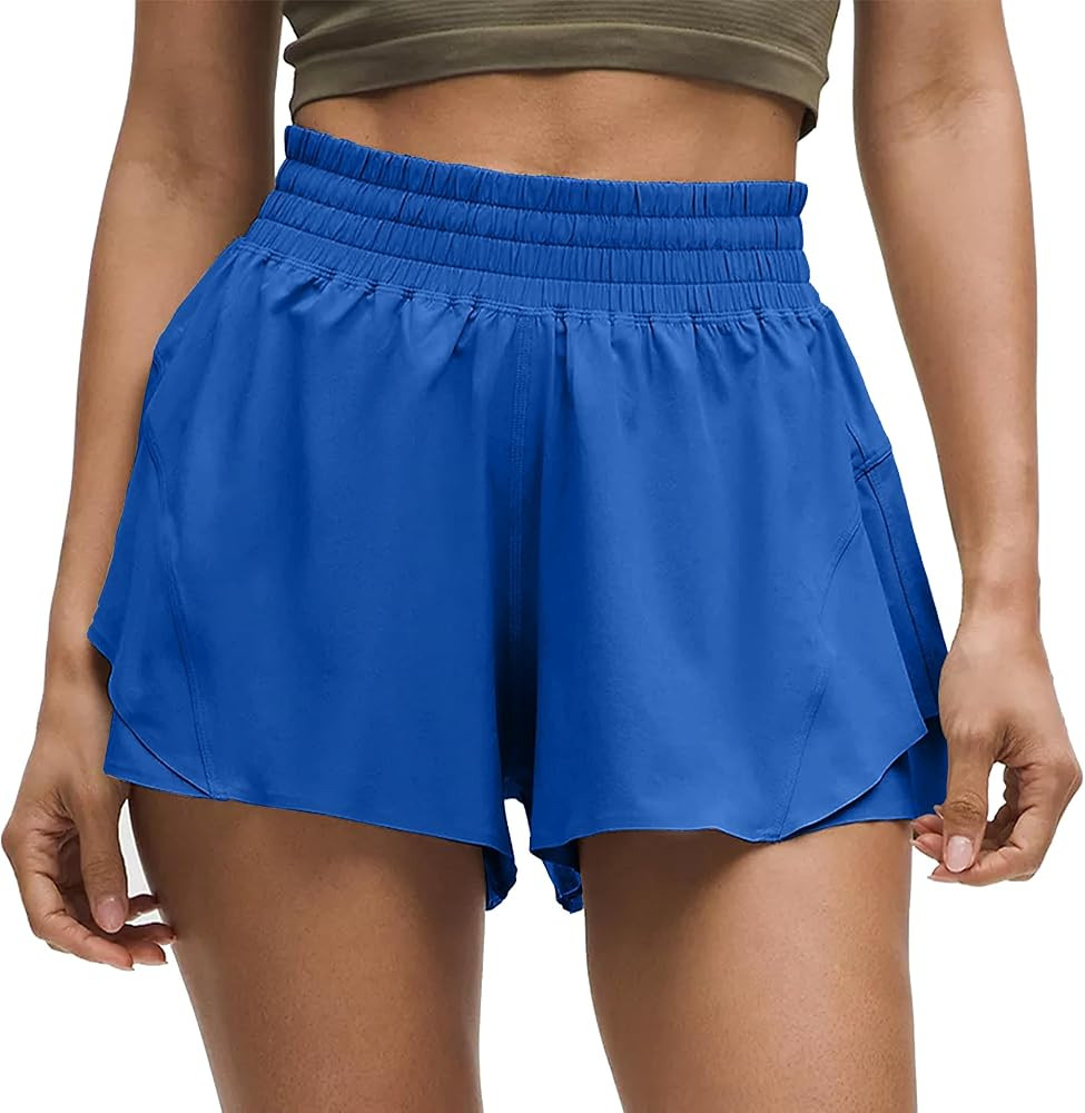 MCEDAR Running Shorts for Women High Waisted with Liner Athletic Shorts Quick Dry Workout Shorts | Amazon (US)