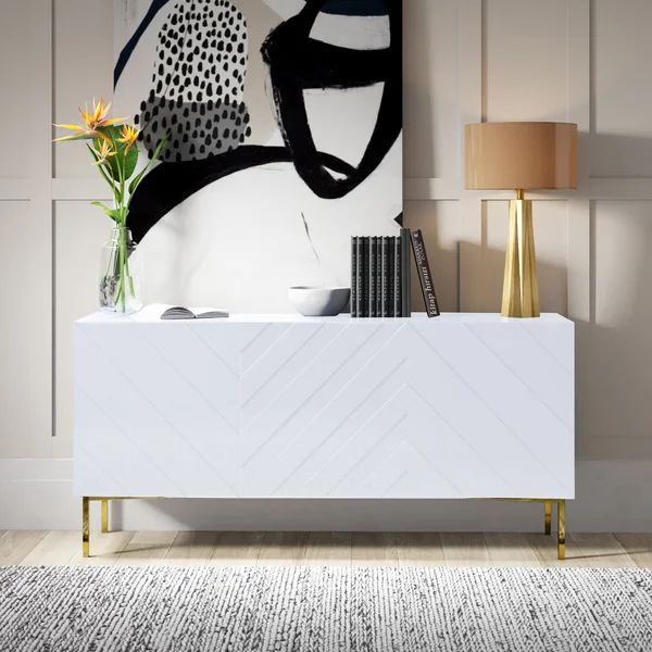 Malcom 64" Wide Birch Wood Sideboard | Wayfair Professional