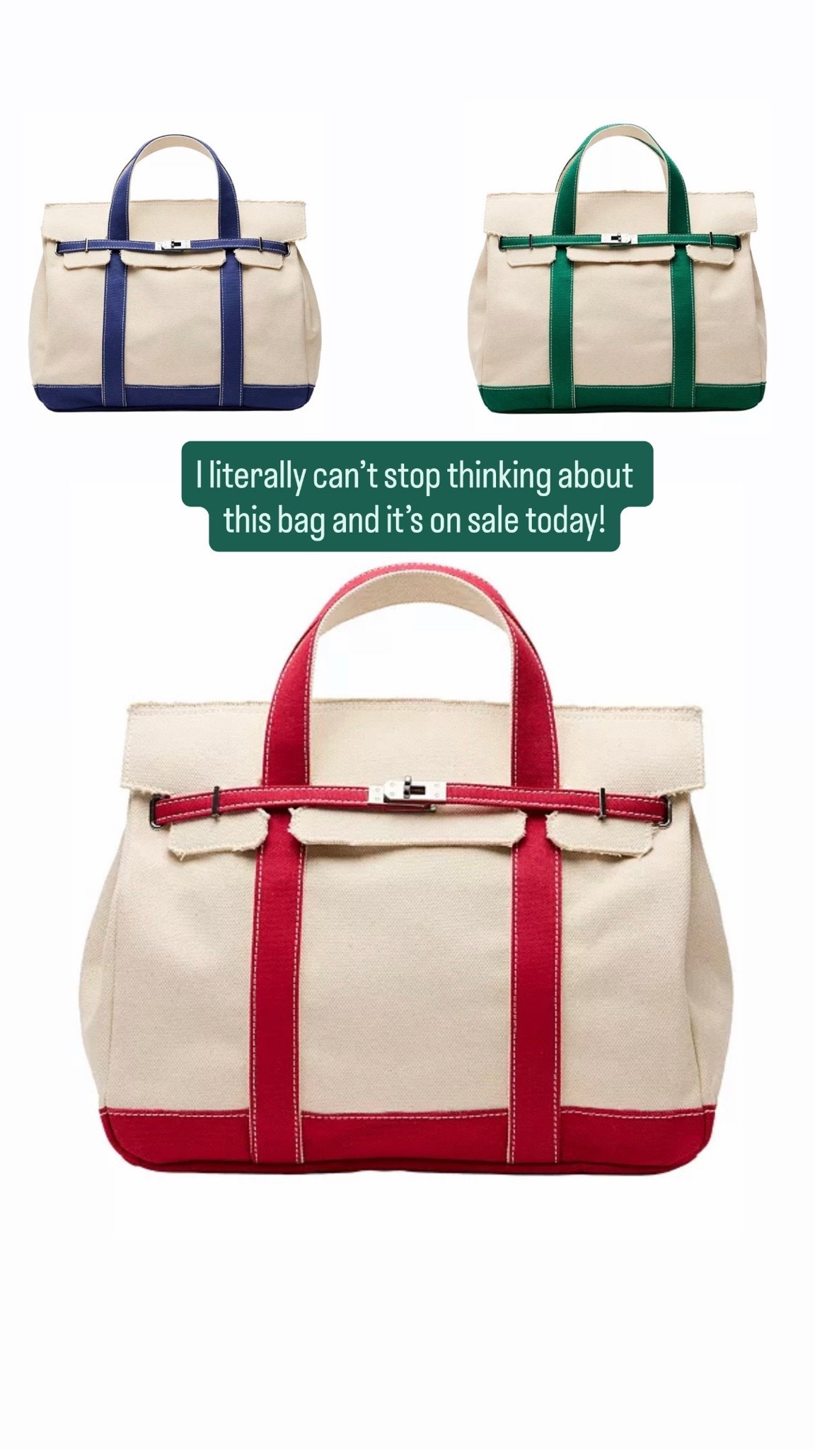 I’m obsessed- comes in 2 sizes and a terry cloth version.
Which do I get?

Macys, handbag, tote bag, canvas bag, midlife style, over 50, summer bag, beach bag, casual chic

#LTKOver40 #LTKSaleAlert #LTKTravel