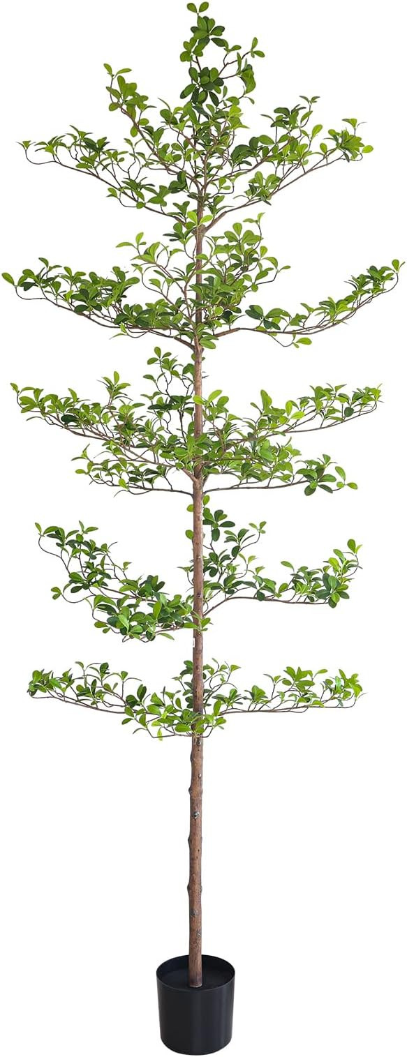 Artificial Black Olive Tree, 8FT Tall Faux Shady Lady Tree with Potted, Fake Olive Tree for Home ... | Amazon (US)