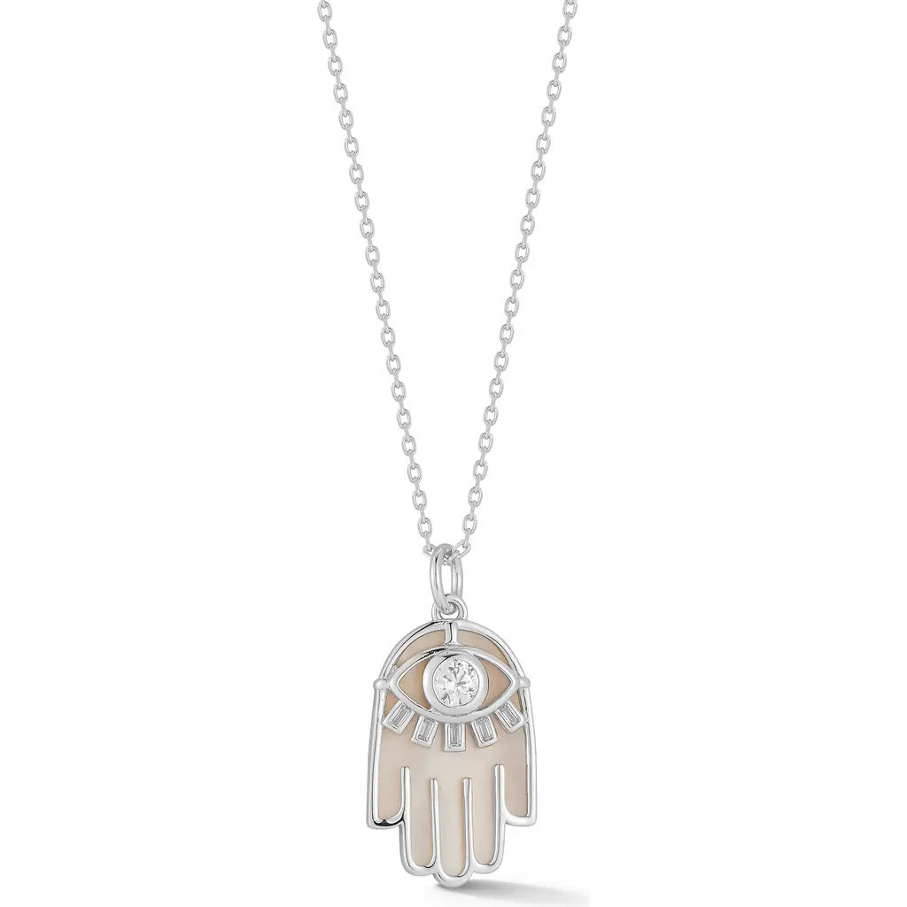 GLAZE JEWELRY Hamsa Pendant Necklace in Silver at Nordstrom Rack | Nordstrom Rack