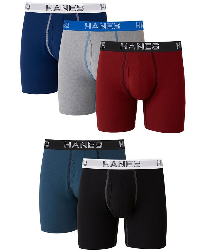 Hanes Men's 5-Pk. Ultimate® Stretch Boxer Briefs & Reviews - Underwear & Socks - Men - Macy's | Macys (US)