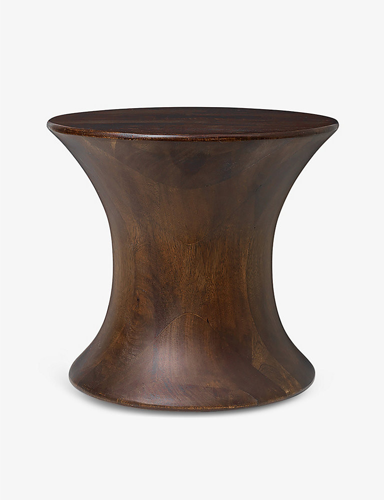 Spin mango wooden stool 30cm | Selfridges