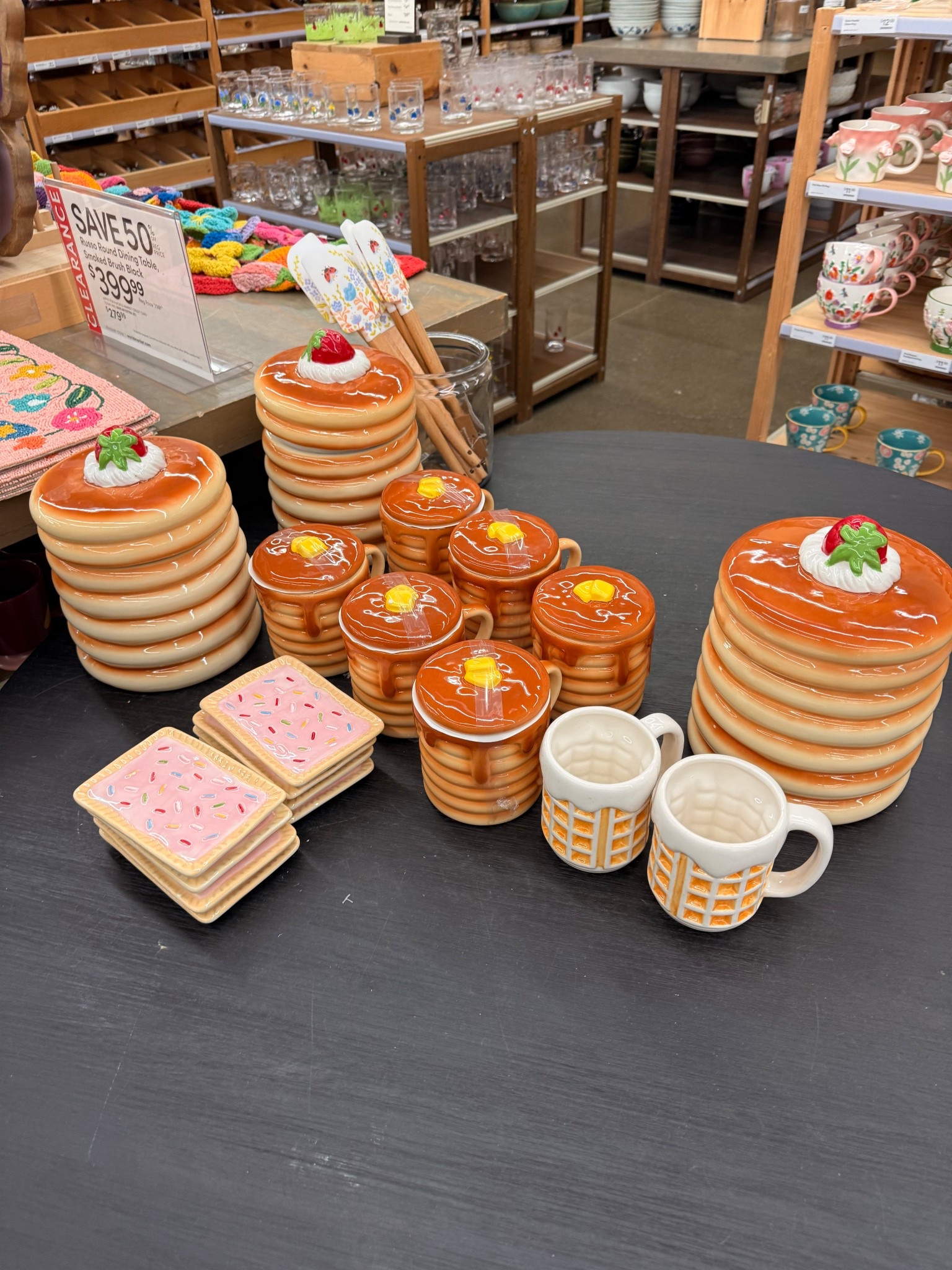 Cutest breakfast collection!! What’s the cutest? I love the pancake cookie jar because it would be cute on the counter all the time!! Would be so cute to keep the flour in too haha. 

#kitchen #whimsical #dopaminedecor #fooddecor

#LTKfoodie #LTKHome #LTKSeasonal