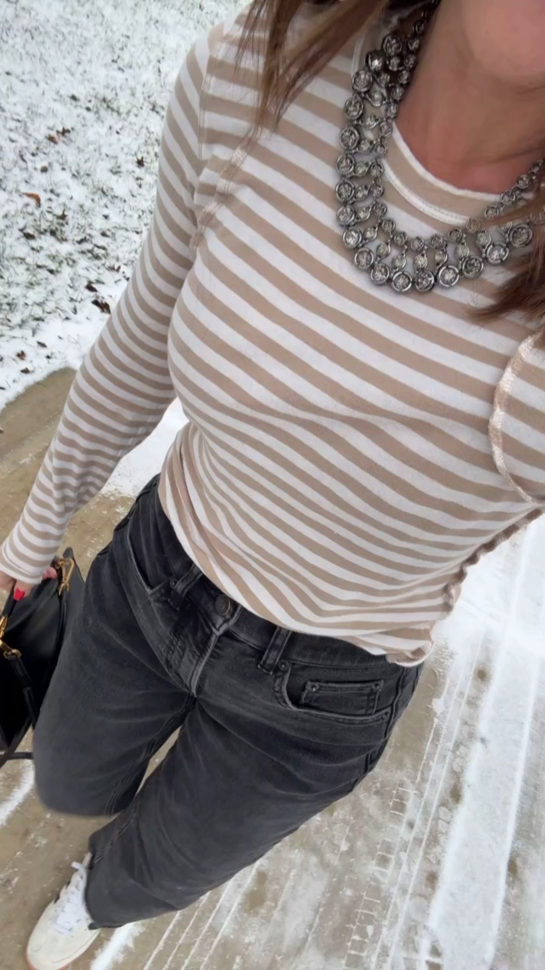 XS tee. 4 colors 
Jeans tts, XS regular length 
Sneakers down one size 

#LTKootd #LTKSeasonal #LTKOver40