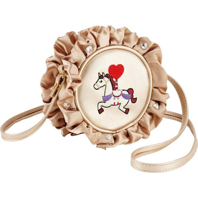 Carousel Unicorn Ruffle Crossbody Bag | Maisonette