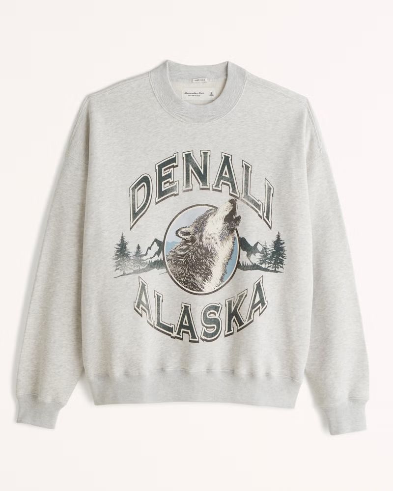 Denali Park Graphic Crew Sweatshirt | Abercrombie & Fitch (US)