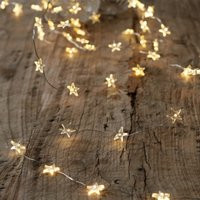 Extra-Long Star Fairy Lights – 80 Bulbs, Silver, One Size | The White Company (UK)