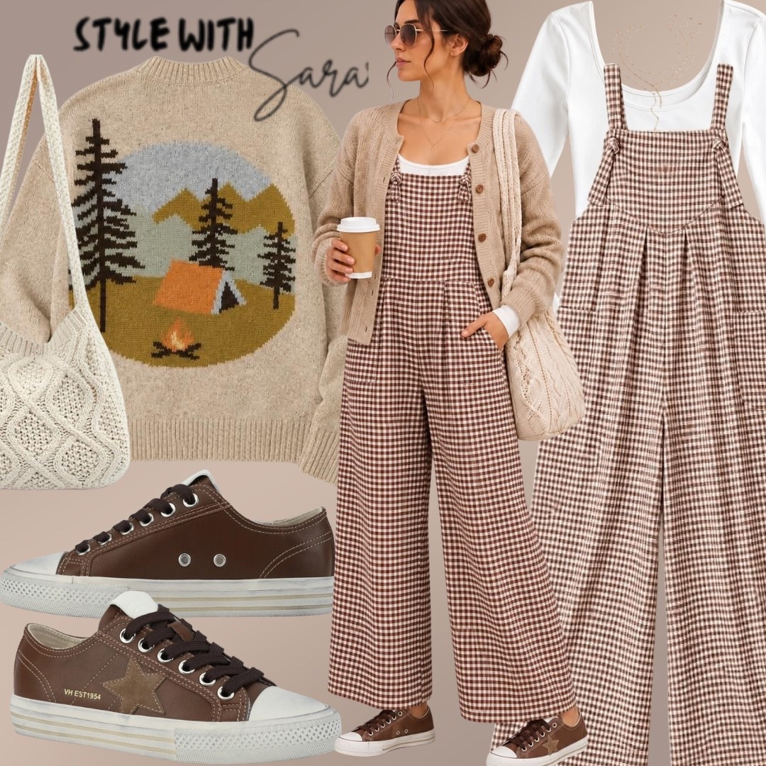 These Gingham Overalls are the most comfortable low key style as we transition into Fall.  Style with a short sleeve now and add those layers as we head into the cooler weather.

#LTKgrwm #LTKmomlife #LTKootd