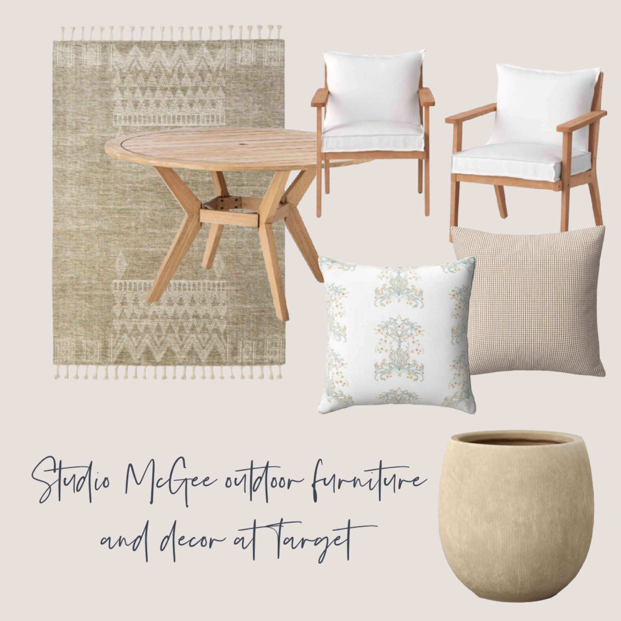 Outdoor furniture, pillows, planter, rug

#LTKhome #LTKSeasonal #LTKstyletip