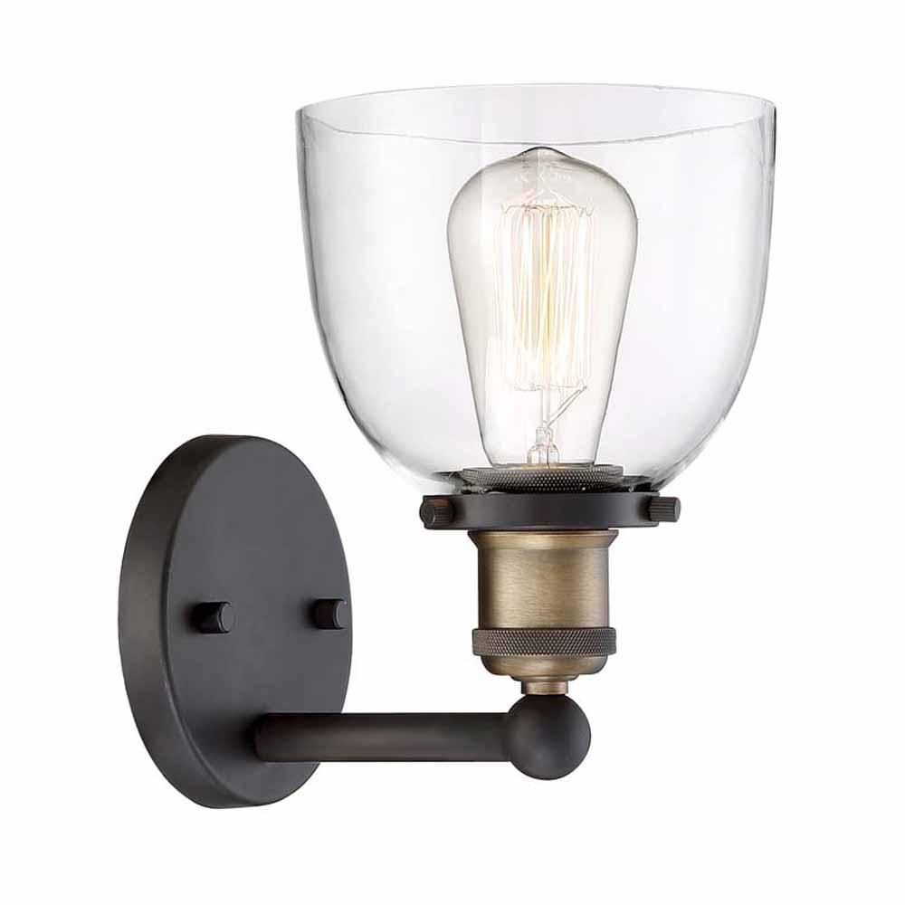 Home Decorators Collection Evelyn 1-Light Artisan Bronze Wall Sconce-HB15018-313 - The Home Depot | The Home Depot
