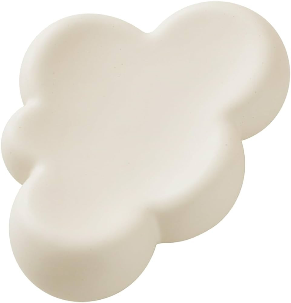 WENSHUO Cube Cloud Jewelry Tray, Chubby Trinket Dish, Matte Crème | Amazon (US)