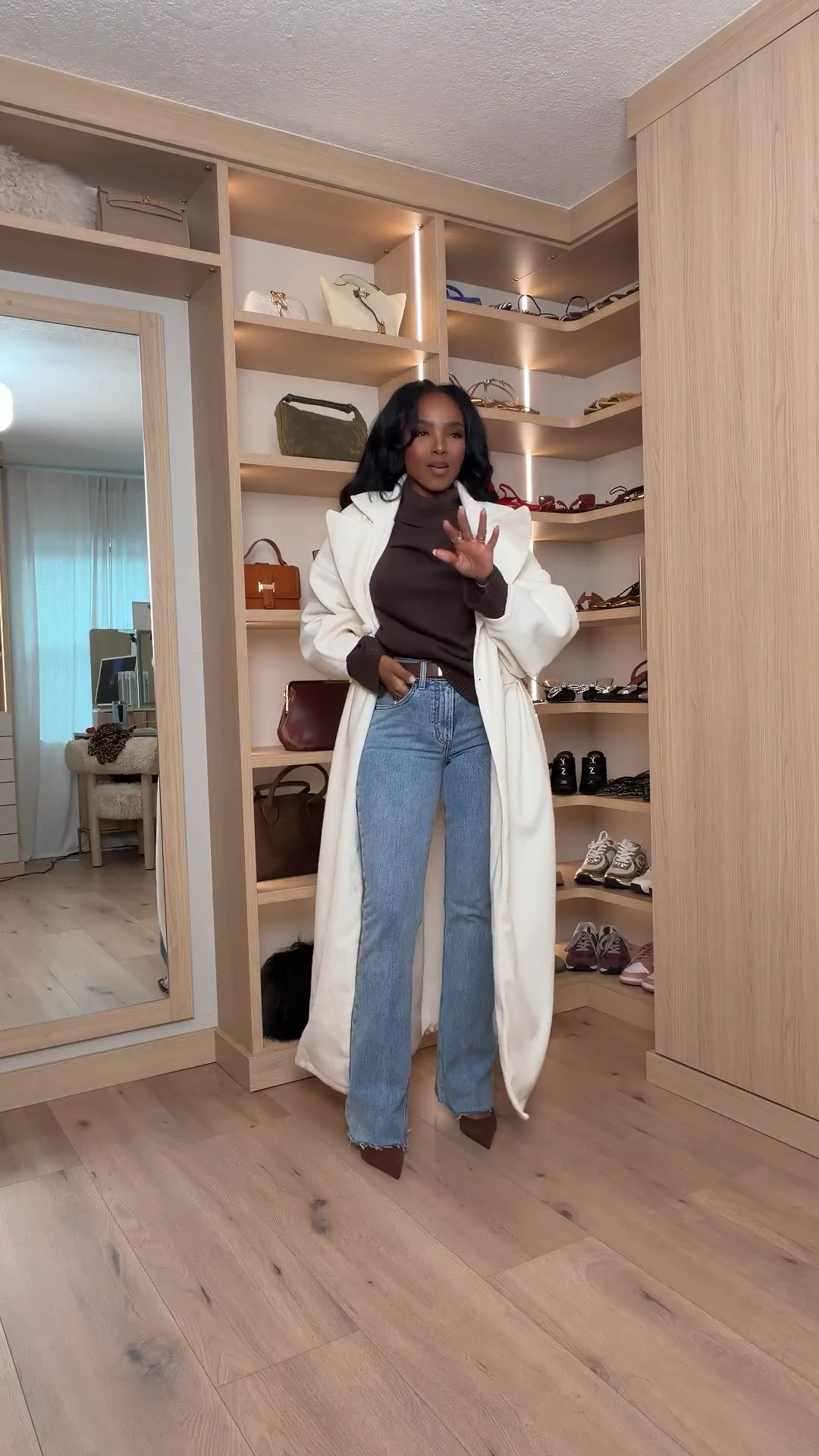 Soft winter neutrals with a bold touch — this long ivory coat layered over a rich chocolate turtleneck makes the simplest denim feel luxe. Effortless, warm, and so chic for everyday winter styling.

Perfect for errands, coffee runs, and polished daytime looks. Tap to get details.

ivory winter coat outfit, chocolate brown turtleneck look, neutral winter layering, chic casual denim style

Follow me on Instagram and YouTube @kirasfashionfinds

Follow my LTK @kirasfashionfinds on the @shop.LTK app to view this post and get my exclusive app-only content!

#liketkit #LTKootd #LTKgrwm
@shop.ltk
https://liketk.it/5DXGN