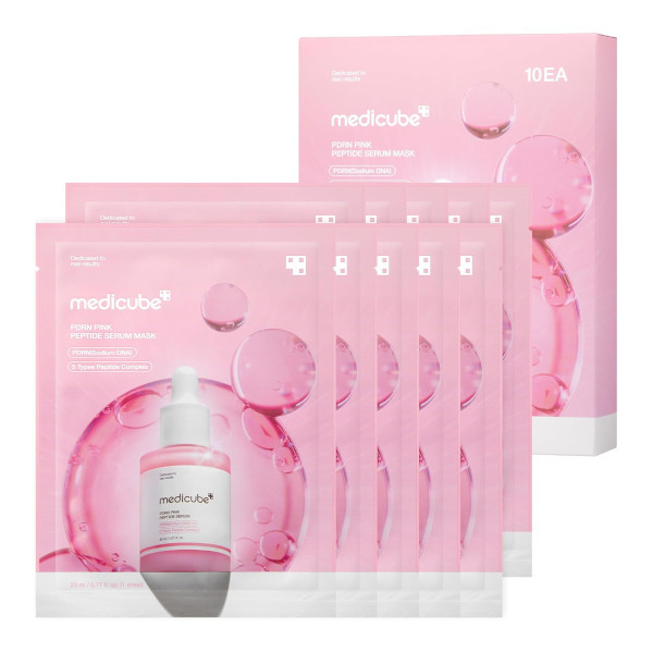 medicube - PDRN Pink Peptide Serum Mask - 23ml*10ea | Stylevana