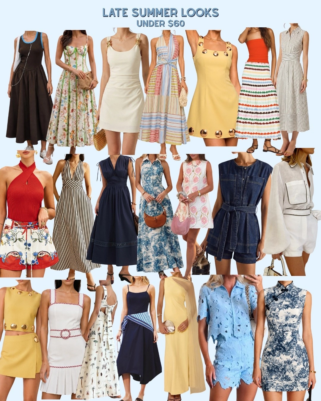 Late summer looks under $60!!!!

#LTKSeasonal #LTKootd