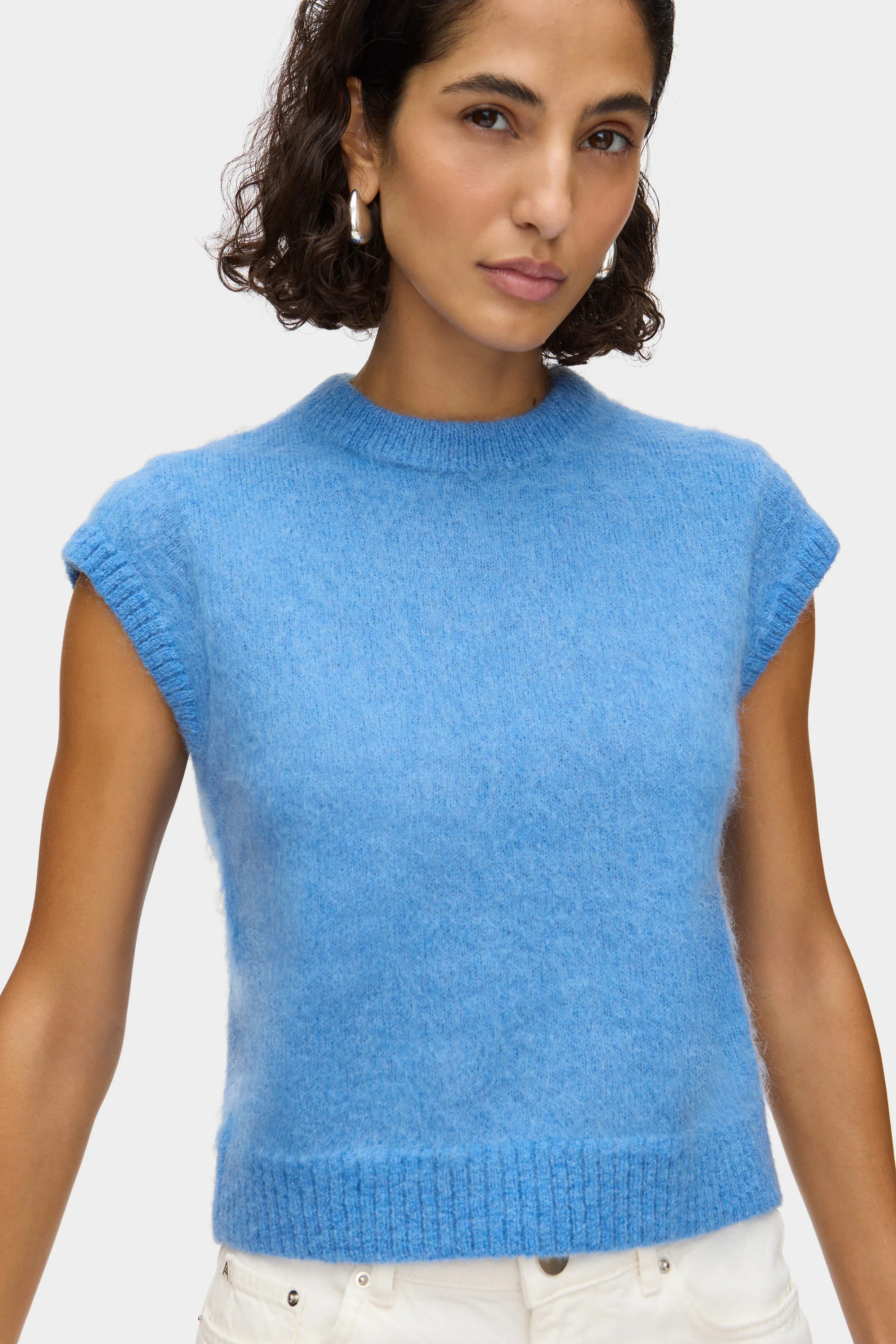 ALIGNE Mohair Knit Top - Blue | Jess | ALIGNE USA