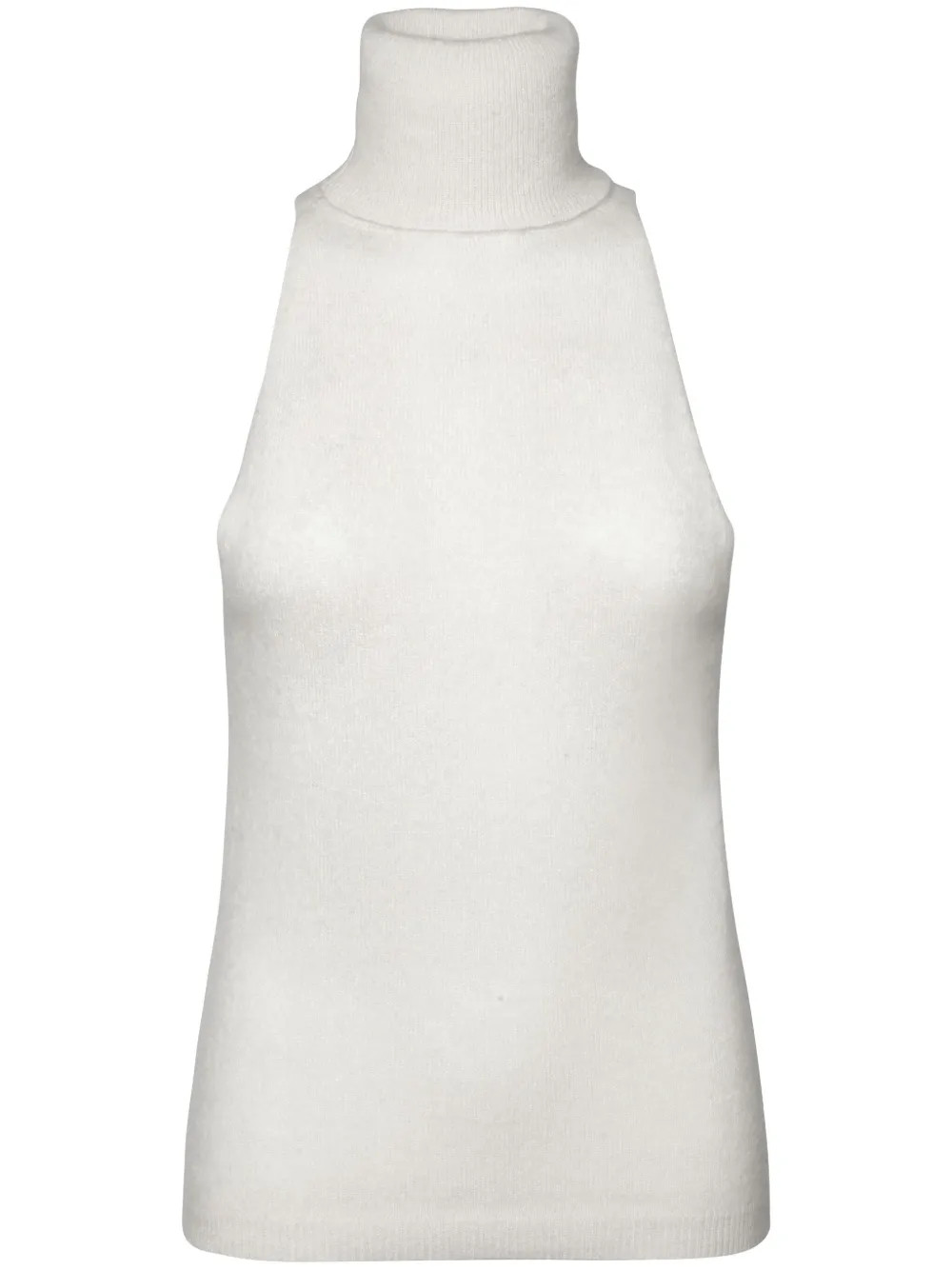 Cashmere In Love Turtleneck Sleeveless Top | White | FARFETCH | Farfetch Global